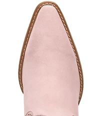 Dingo Star Power Studded Suede Fringe Mid Calf Western Boots