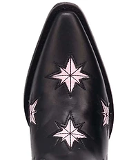 Dingo Starburst Leather Star Cut Out Western Mid Calf Boots
