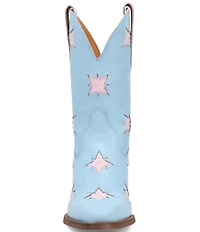 Dingo Starburst Leather Star Cut Out Western Mid Calf Boots