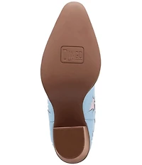 Dingo Starburst Leather Star Cut Out Western Mid Calf Boots