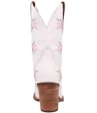 Dingo Starburst Leather Star Cut Out Western Mid Calf Boots
