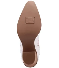 Dingo Starburst Leather Star Cut Out Western Mid Calf Boots