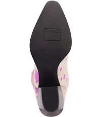 Dingo Take No Bull Calf Hair and Metallic Leather Tall Western Boots