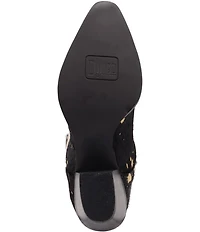 Dingo Take No Bull Calf Hair and Metallic Leather Tall Western Boots