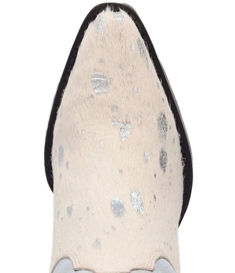 Dingo Take No Bull Calf Hair and Metallic Leather Tall Western Boots