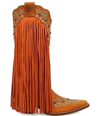 Dingo Tequila Sunrise Leather Fringe Western Boots
