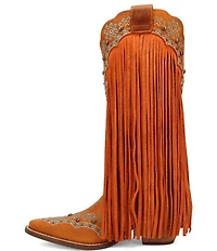 Dingo Tequila Sunrise Leather Fringe Western Boots