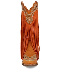 Dingo Tequila Sunrise Leather Fringe Western Boots