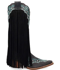 Dingo Tequila Sunrise Leather Fringe Western Boots