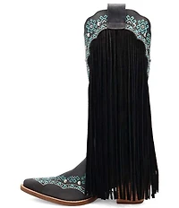 Dingo Tequila Sunrise Leather Fringe Western Boots