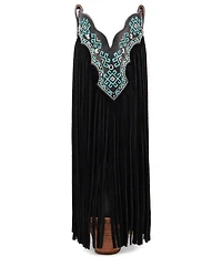 Dingo Tequila Sunrise Leather Fringe Western Boots