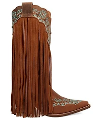 Dingo Tequila Sunrise Leather Fringe Western Boots