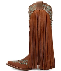 Dingo Tequila Sunrise Leather Fringe Western Boots