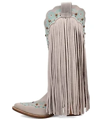 Dingo Tequila Sunrise Leather Fringe Western Boots