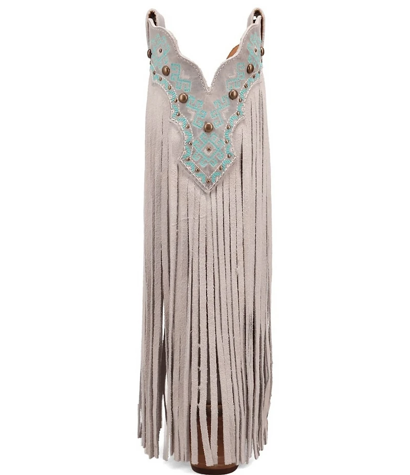 Dingo Tequila Sunrise Leather Fringe Western Boots