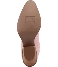 Dingo Tiny Pony Suede Rhinestone Mid Calf Western Boots