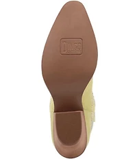 Dingo Tiny Pony Suede Rhinestone Mid Calf Western Boots