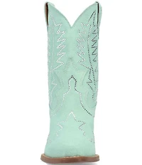 Dingo Tiny Pony Suede Rhinestone Mid Calf Western Boots