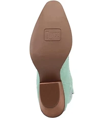 Dingo Tiny Pony Suede Rhinestone Mid Calf Western Boots