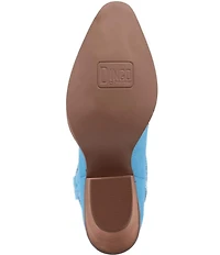 Dingo Tiny Pony Suede Rhinestone Mid Calf Western Boots