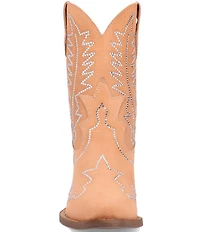 Dingo Tiny Pony Suede Rhinestone Mid Calf Western Boots