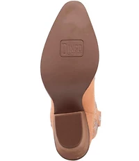 Dingo Tiny Pony Suede Rhinestone Mid Calf Western Boots