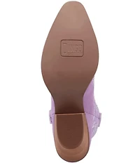 Dingo Tiny Pony Suede Rhinestone Mid Calf Western Boots