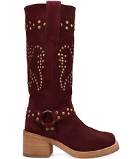 Dingo Troubadour Suede Studded Harness Tall Boots