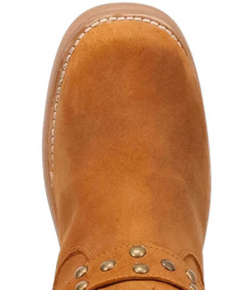 Dingo Troubadour Suede Studded Harness Tall Boots