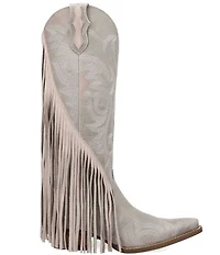 Dingo Walk West Leather Suede Fringe Western Tall Boots