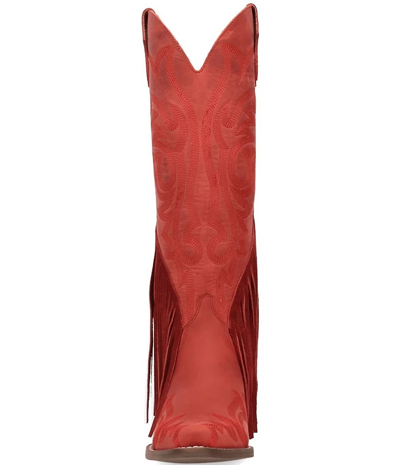 Dingo Walk West Leather Suede Fringe Western Tall Boots