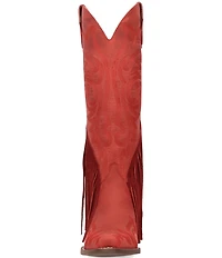 Dingo Walk West Leather Suede Fringe Western Tall Boots