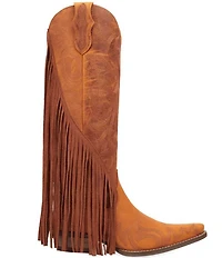 Dingo Walk West Leather Suede Fringe Western Tall Boots