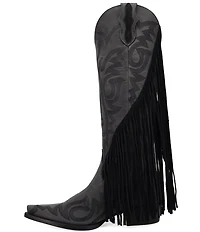 Dingo Walk West Leather Suede Fringe Western Tall Boots