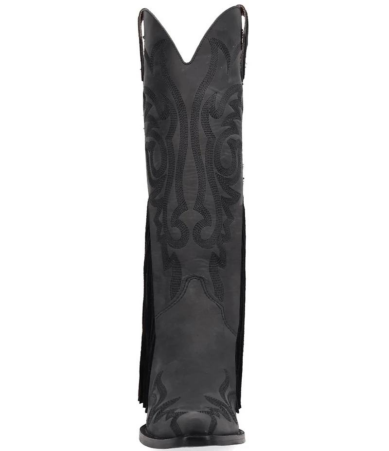 Dingo Walk West Leather Suede Fringe Western Tall Boots