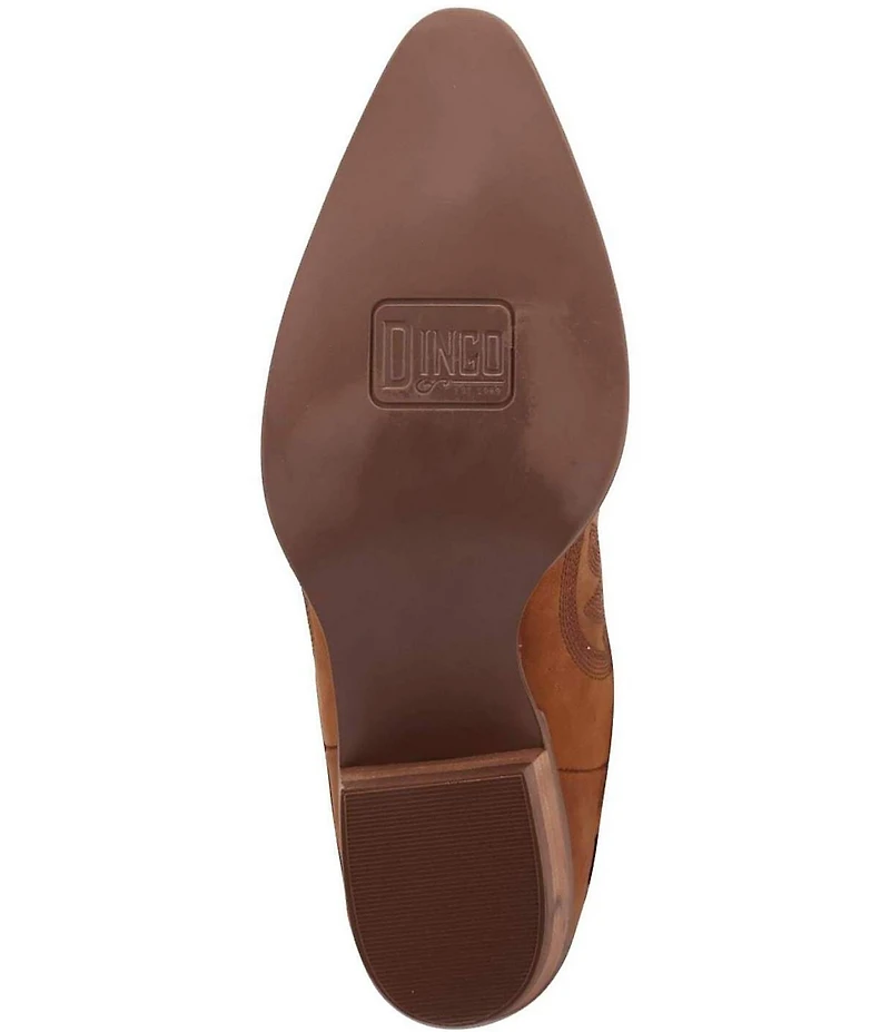Dingo Walk West Leather Suede Fringe Western Tall Boots