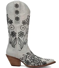 Dingo Western Swing Leather Floral Embroidered Tall Western Boots