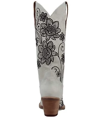 Dingo Western Swing Leather Floral Embroidered Tall Western Boots