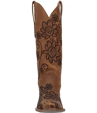Dingo Western Swing Leather Floral Embroidered Tall Western Boots