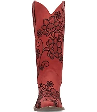 Dingo Western Swing Leather Floral Embroidered Tall Western Boots