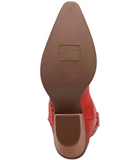 Dingo Western Swing Leather Floral Embroidered Tall Western Boots