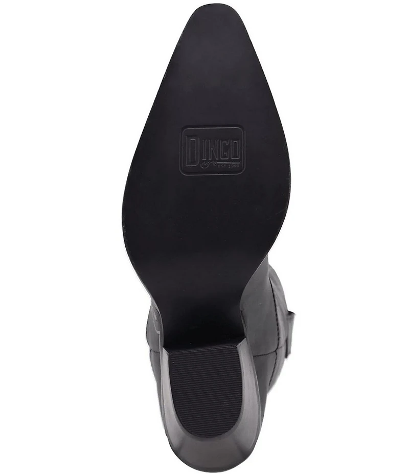 Dingo Western Swing Leather Floral Embroidered Tall Western Boots