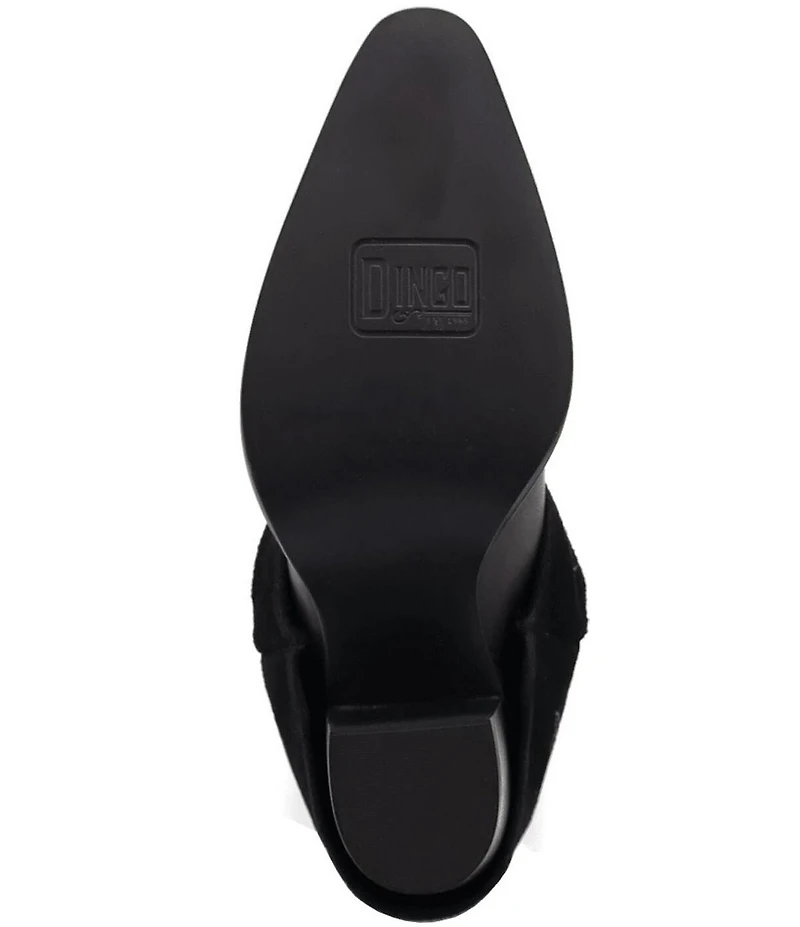 Dingo Wild Fire Suede Cuffed Tall Western Boots