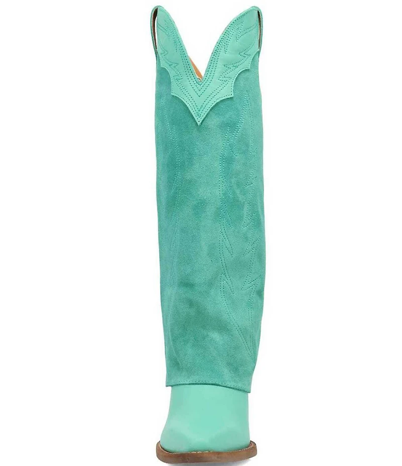 Dingo Wild Fire Suede Cuffed Tall Western Boots