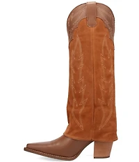 Dingo Wild Fire Suede Cuffed Tall Western Boots