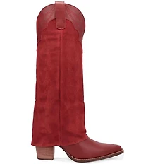 Dingo Wild Fire Suede Cuffed Tall Western Boots
