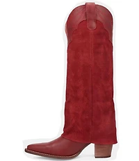 Dingo Wild Fire Suede Cuffed Tall Western Boots
