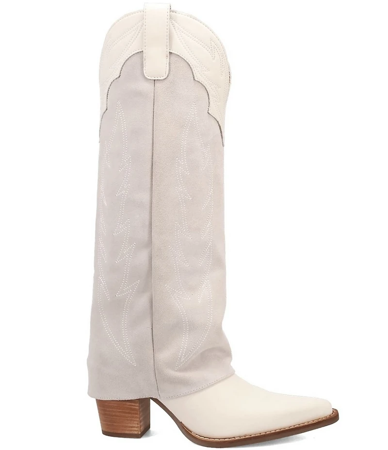 Dingo Wild Fire Suede Cuffed Tall Western Boots