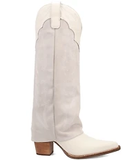 Dingo Wild Fire Suede Cuffed Tall Western Boots