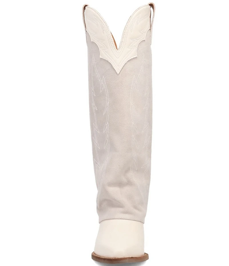 Dingo Wild Fire Suede Cuffed Tall Western Boots